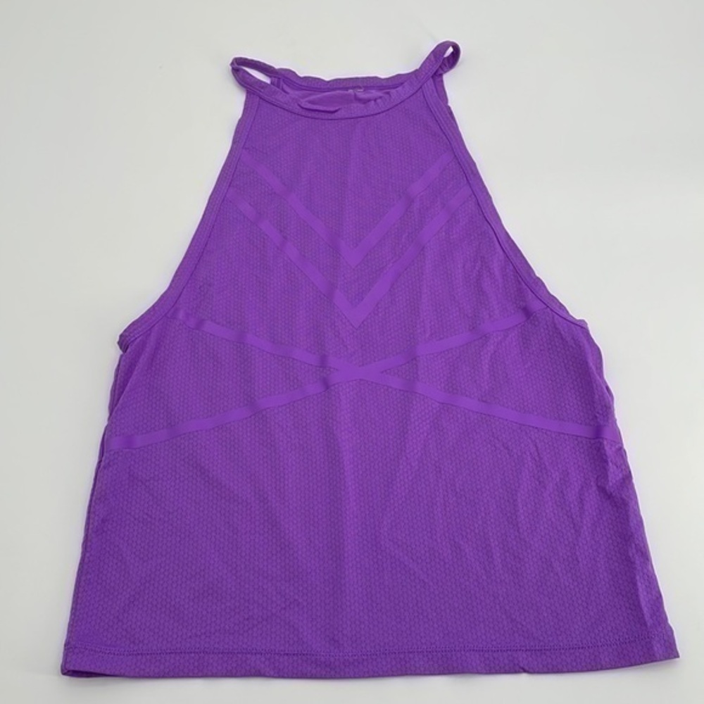 UEC Lorna Jane high neck tank top purple size small tag was cut out